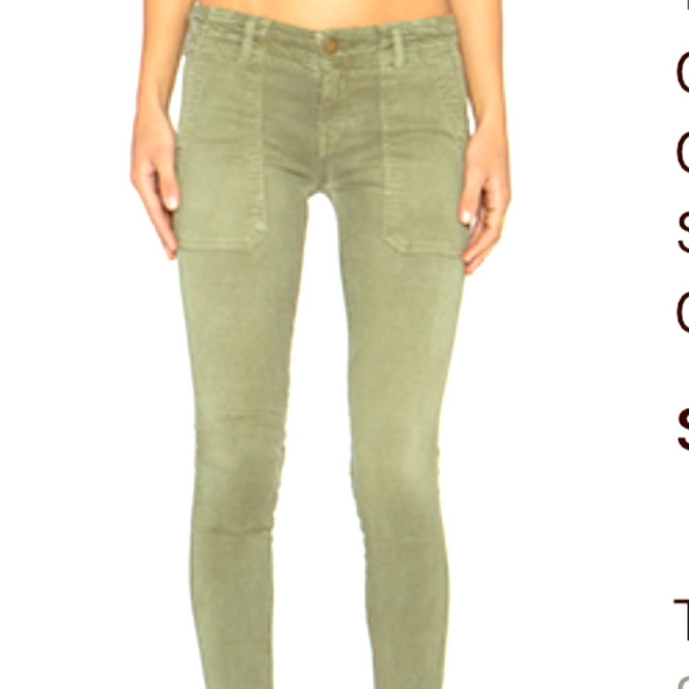 Current/Elliott Conductor Pants 👖 Army Green